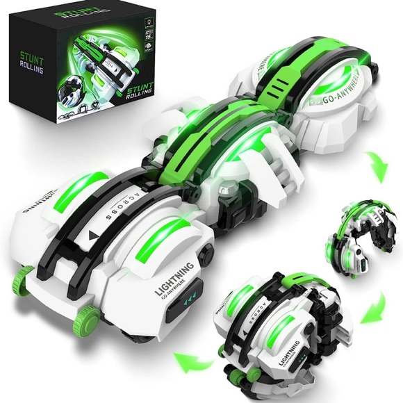 BAZADER RC Cars🏎️with LED Lights💡Remote Control🎮Car🏎️Snake🐍360°Roll Toys - Picture 3 of 12